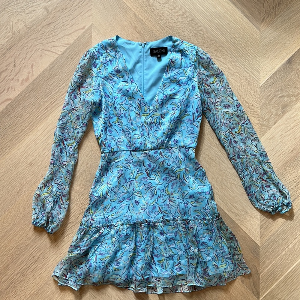 Saloni Mini Ruffle Devon Dress - Picture 2 of 5